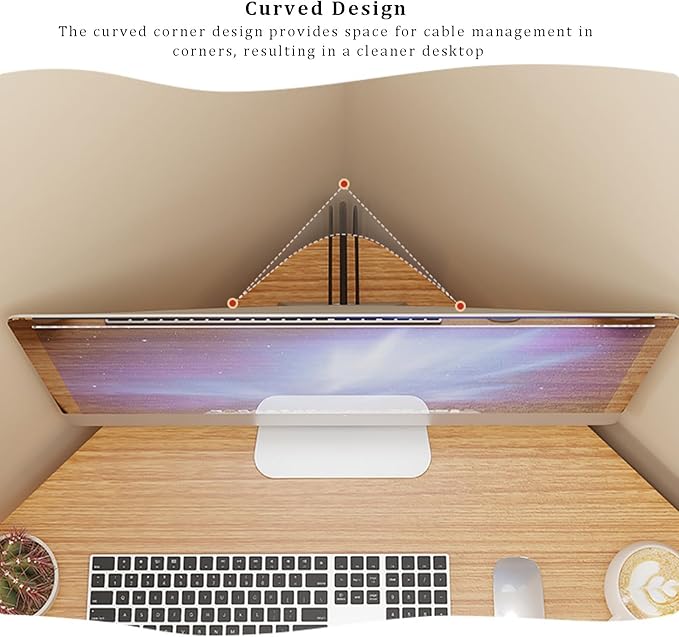 Corner Home Office Desk with Storage Shelves Triangular Computer Desk Workstation Makeup Vanity Desk with Spacious Desktop Space Saving Gaming Table for Study(67x67x74cm(26x26x29) White)