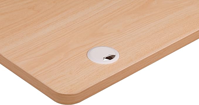 UNICOO Melamine 47.2 x 23.6 Inch Universal Table Top for Standard and Sit to Stand Height Adjustable Home and Office Desk Frames (Tabletop 47.2 - Light Oak)