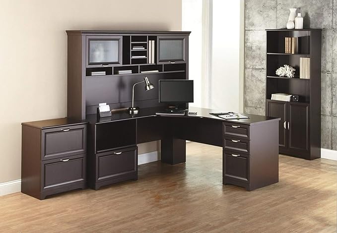 Realspace® Magellan Performance Collection L Desk 30H x 70 9/10W x 23 1/5D Espresso