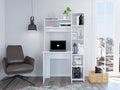 Writing Work Study Desk Office Writing Work Study Table Six Shelves for Home Office Living Room