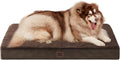 EHEYCIGA Orthopedic XXL Dog Beds for Jumbo Dogs with Removable Washable CoverBrown 50x36