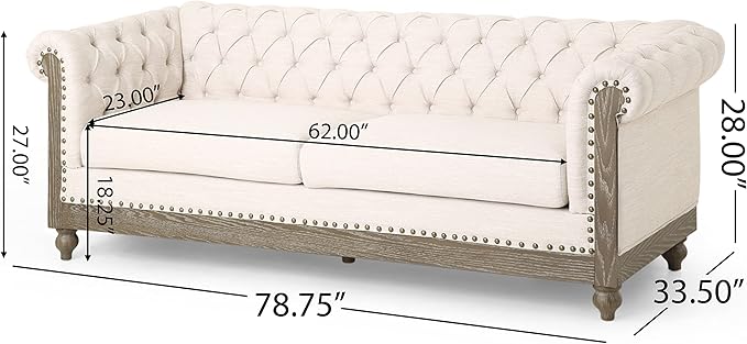 Christopher Knight Home Castalia Sofas Beige + Dark Brown