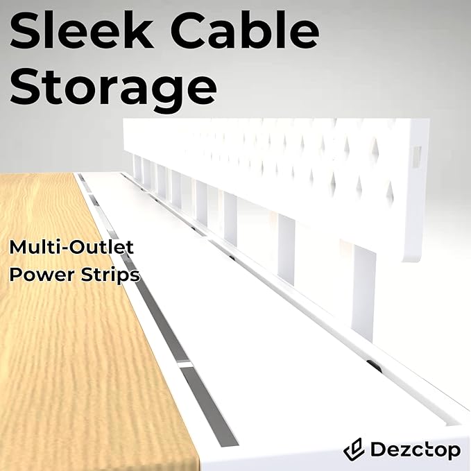 Dezctop Bifrost 160 63W x 28D Gaming PC Computer Desk with Shelves Large Workstation for Gamers or Home Office with Pegboard Built-in Cable Management Stainless Steel Frame (Oak 63W x 28D)