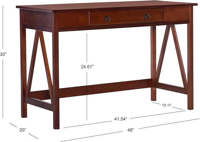 Linon Home Dcor Linon Home Decor Antique Tobacco Titian 45.98 x 20 x 30 Desk