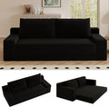 70.87 Loveseat Sofa Comfy Deep Seat Modern Small Corduroy Couch for Living Room Bedroom Apartment Home Office No Assembly Black