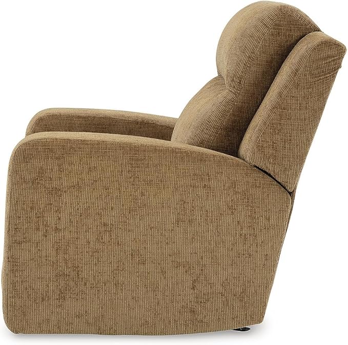 Signature Design by Ashley Kanlow Modern Manual Rocker Recliner Light Brown