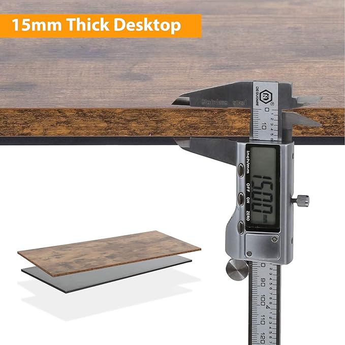 Small DeskDesk 32 InchComputer DeskStudy TableMetal Frame Office DeskModern Simple Style Desk for Home OfficeSmall Tables for Small SpacesAdjustable Leg PadsVintage