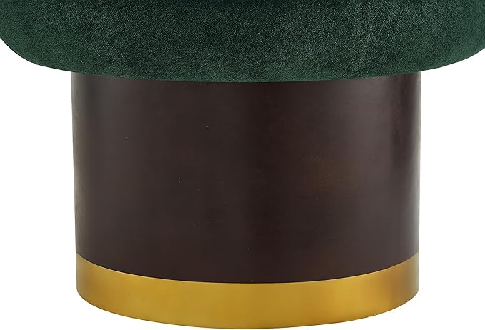 Christopher Knight Home Mirin Upholstered 360° Swivel Accent Chair Chenille Fabric Swivel Barrel Chair Modern Vanity Chair for Living Room Bedroom Green+Brown