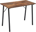 Coavas Computer Desk 40 Small Student School Writing Desk Easy Assembly Study Writing Table Home Office Desk Modern Simple Style PC Desk for Small Space Study Kids Black Desk Metal Frame