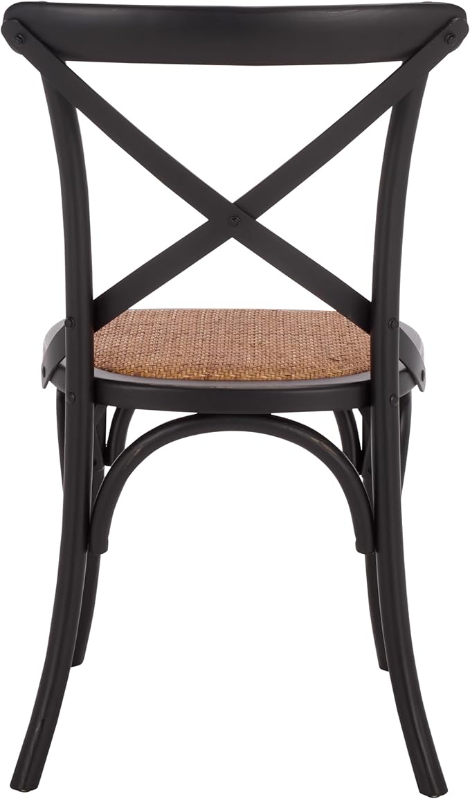 Safavieh American Homes Collection Franklin Farmhouse X-Back Antique White Side Chair