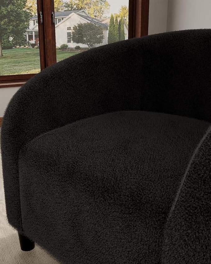 Accent Chair for Living Room Chairs Reading Chair for Bedroom Scooped Arm Chair Mid Century Modern Accent Chairs Upholstered Comfy Chair for Bedroom Waiting Room Reception Chairs Velvet