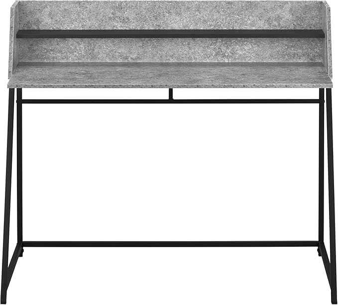 Monarch Specialties I 7550 Computer Desk Home Office Laptop Storage Shelves 48 L Work Metal Laminate Grey Black Contemporary Modern