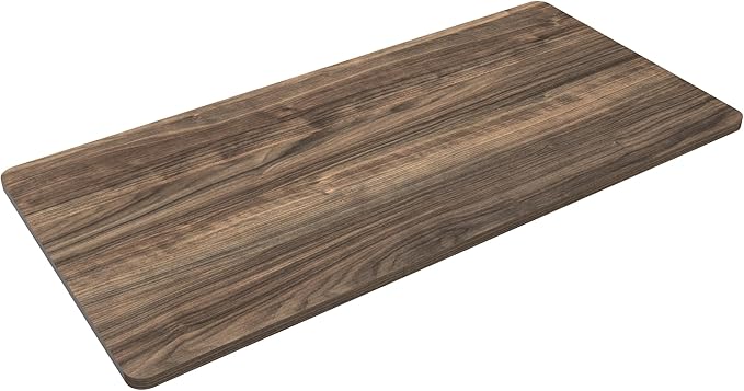 FLEXISPOT Whole Piece 48x30 Desktop 1 Thickness Height Adjustable Desk Rectangular Tabletop Black Walnut Board (48INCH Black Walnut)