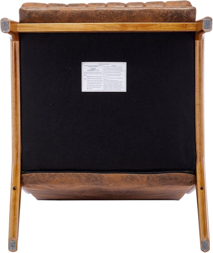 Wood Frame Armchair Accent Chair Lounge Chair for Living Room