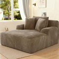 Avenix 66 Boneless Oversized Chaise Lounge Chair IndoorBoneless Chaise Lounge Oversized Reading ChairsComfy Chaise Lounge Corduroy Oversized ChairCloud Boneless Couch Sleeper Sofa Chaise BedBrown