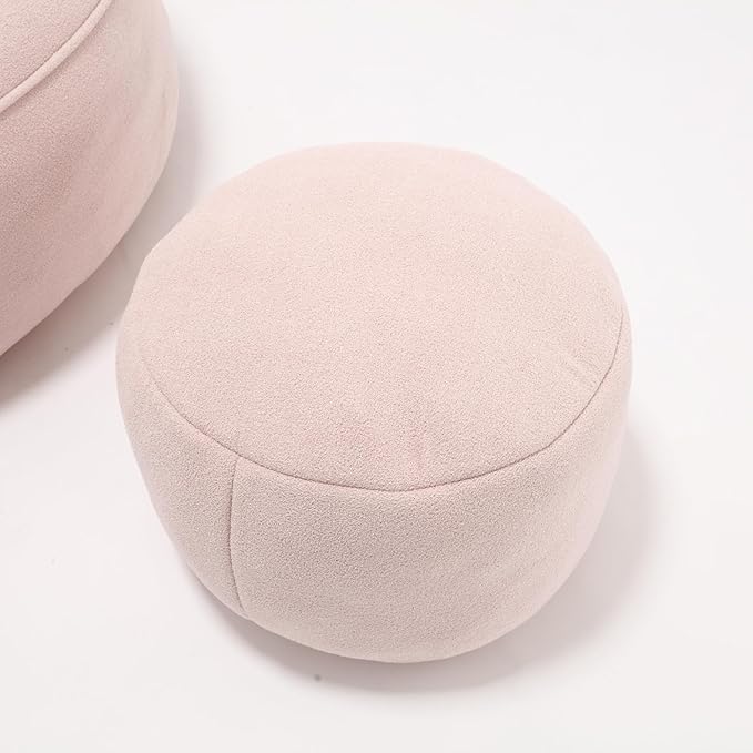 Small Bean Bag Chairs for Adults Single Sofa Chair with Ottoman Footrest Bean Bag Couch for Teens with Foam Filler Included Comfy Soft Lazy Sofa for Small Space/Living Room/Bedroom/Study