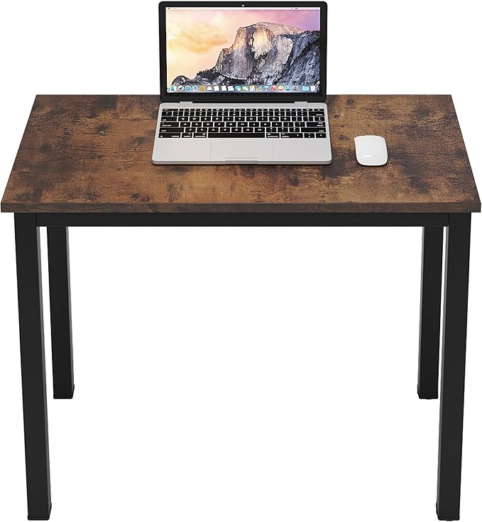 SogesGame Small Computer Desk 31.5 inches Small Office Desk Computer Table Study Writing Desk Workstation for Home Office Retro