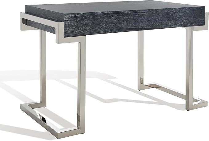 SAFAVIEH Couture Collection Maia Black Cerused Oak 2-Drawer Home Office Writing Desk
