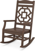 Martha Stewart by POLYWOOD® Chinoiserie Rocking Chair in Mahogany