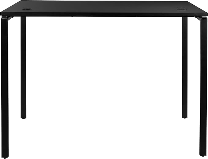 OSP Home Furnishings Prado Home Office Writing Desk 60 Inches Wide x 42 Inches High Black