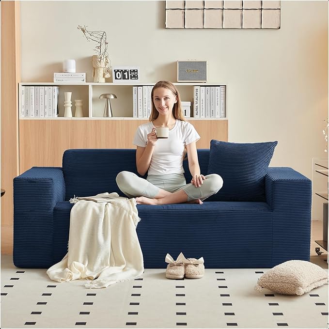 FILUXE Convertible Folding Sofa Bed - Sleeper Chair with Pillow Modern Linen Fabric Floor &amp Futon Couch Foldable Mattress for Living Room/Dorm/Guest Use/Home Office/Apartment Single Size Dark