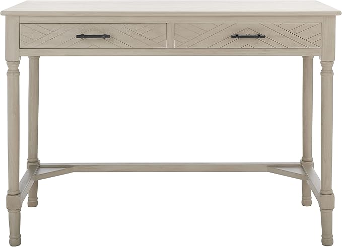 SAFAVIEH Home Collection Mckinlee Taupe 2-Drawer Computer Table Office Desk