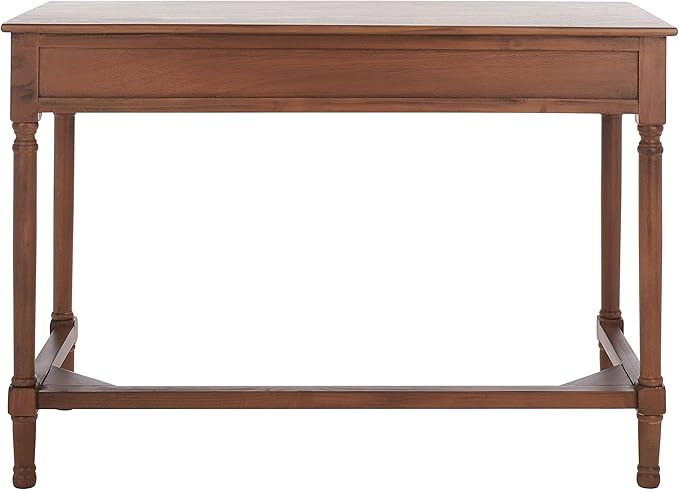 SAFAVIEH Home Collection Layce Brown 2-Drawer Computer Table Office Desk Table