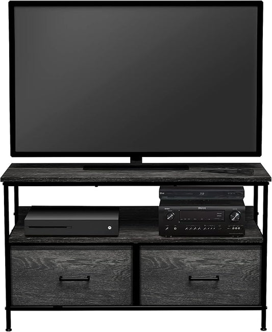 Sorbus TV Stand Dresser with 2 Drawers - Television Riser Chest with Storage - Bedroom Living Room Closet &amp Dorm Furniture