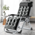 MOPHOTO Comfy Folding Chair for Living Room Foldable Recliner Chair Lounge Chairs with Mattress for Indoor Outdoor Leisure Chair Adjustable Reclining Chairs for Adults