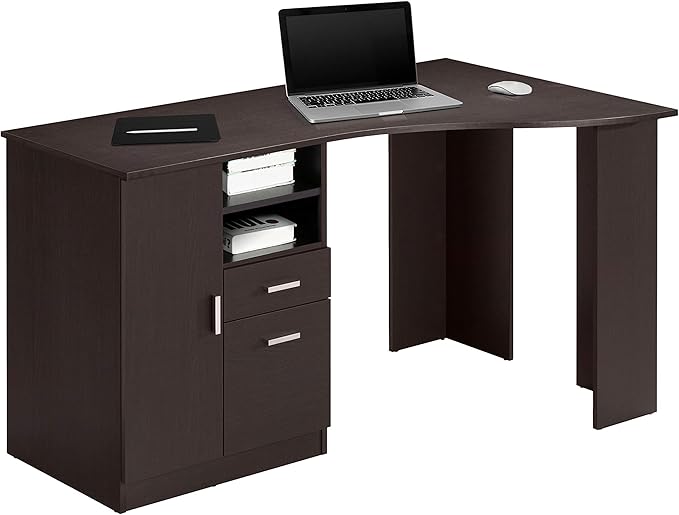 Techni Mobili Classic Office Storage Computer Desk Espresso