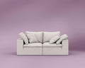ROVE LAB R4 Loveseat Sofa – Cloud-Soft SmartFoam® Comfort – Modular No-Tool Setup – 100% Foam Structure – Hypoallergenic Spill-Resistant (Performance Corduroy Comet Ivory)