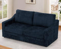 67” Chenille 2-Seat Sofa w/Comfortable Back Cushions Modern Love Seat w/Deep Seat Space Upholstered 2 Seater Couch w/High Resiliency Foam for Living Room Office Blue