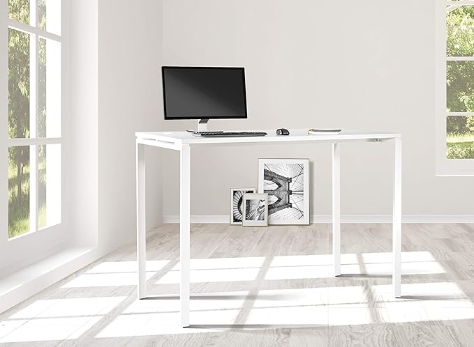 OSP Home Furnishings Prado Home Office Writing Desk 60 Inches Wide x 42 Inches High White