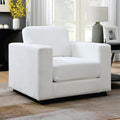 39 Oversized Accent Chair Chenille Fabric Upholstered Armchair Comfy with 350lb Weight Capacity &amp 7-inch Thick Seat – The Perfect Reading Chair for Living Room Bedroom Office(A-White)