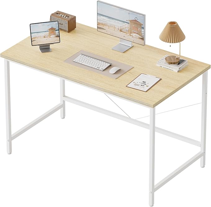 Mericonia 32 inch Computer Desk 0.6 Thick Modern Simple Study Writing Table Office Desk for Home Bedroom Office