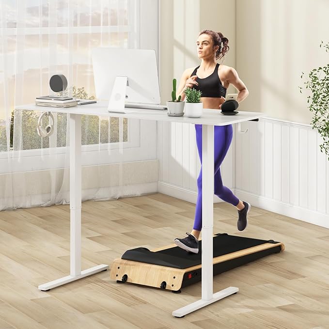Tangkula 63 Inch Height Adjustable Electric Standing Desk Extra Large Sit Stand Desk with 3 Memory Height Settings Anti-Collision System 2 Hanging Hooks &amp Wire Holes Rising Desk for Home Offic