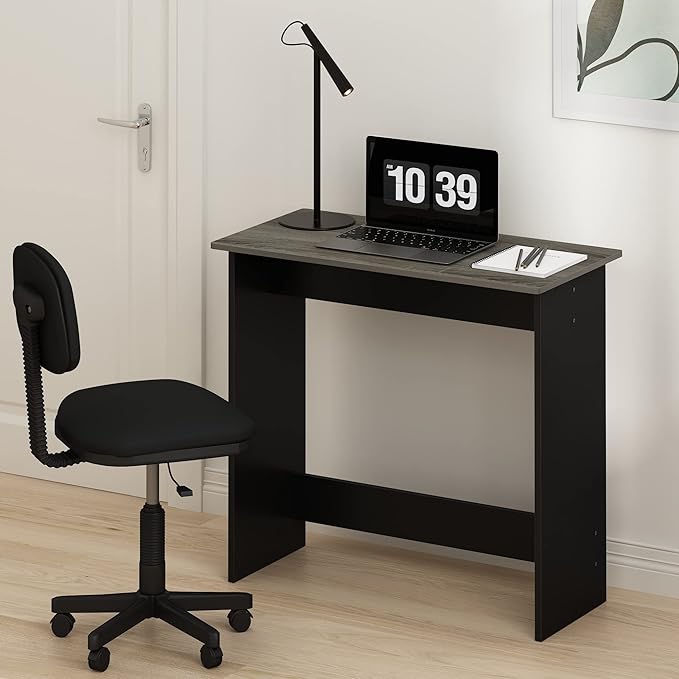 FURINNO Simplistic Study Table For Residential Use French Oak Grey 15.5 in x 31.5 in x 29.75 in (D x W x H)