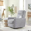 Nurture&amp The Glider Premium Power Recliner Nursery Glider Chair with Adjustable Head Support | Designed with a Thoughtful Combination of Function and Comfort | Built-in USB Charger (Gray)