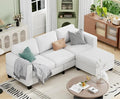 Sectional Couches for Living Room - Convertible L Shaped Couch with Storage Ottoman 3 Seater Modern Velvet Grey Sofa for Small Space Studio Basement Loft