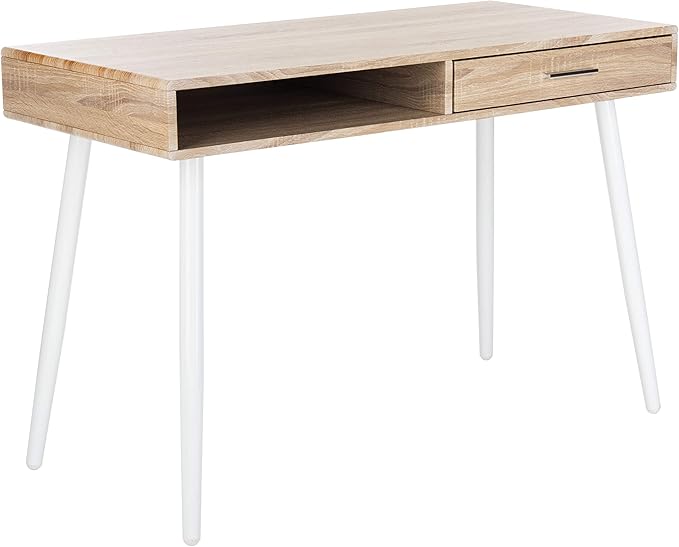 Safavieh Home Office Jorja Modern Natural and White 1-drawer Desk