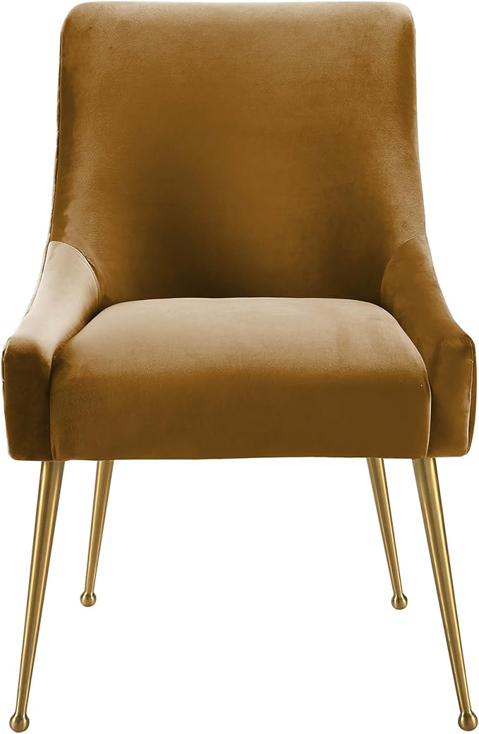 Tov Furniture Beatrix Velvet Upholstered Side Chair (Cognac)