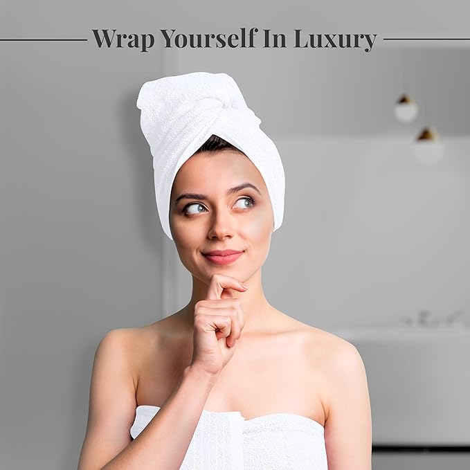 Tens Towels Pack of 2 Extra Large Bath Sheets 35 x 70 Inches 100% Cotton Larger &amp Lighter Weight Quicker to Dry Super Soft &amp Absorbent Oversized Bath Towels White