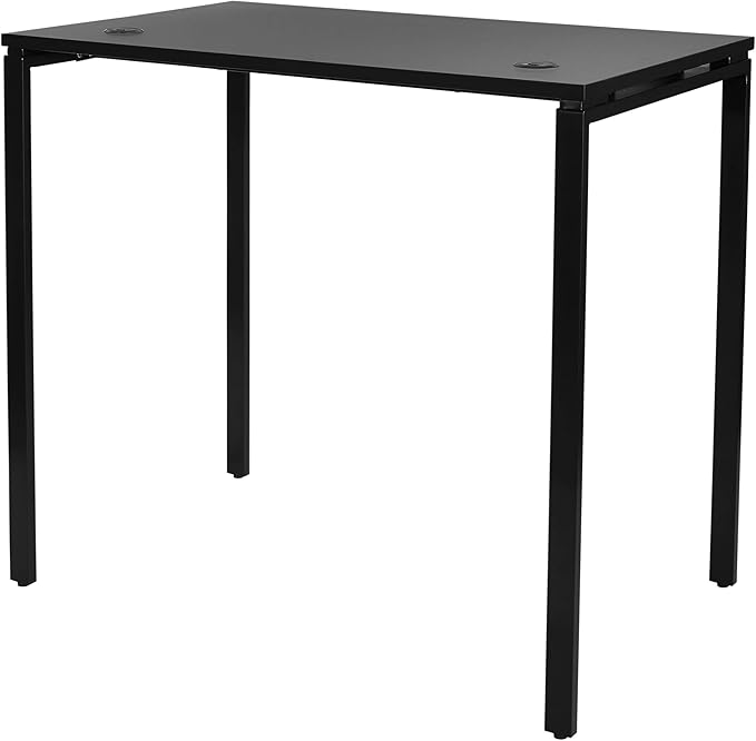 OSP Home Furnishings Prado Home Office Writing Desk 48 Inches 42 Inches 48-inches Wide x 42-inches High Black