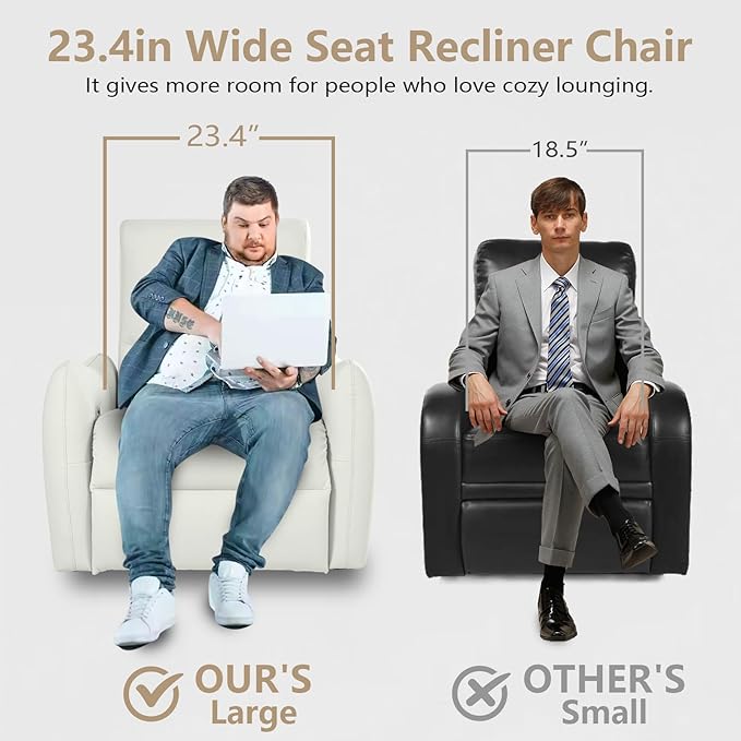 cinkehome Wall Hugger Power Recliners for Small Spaces Electric Recliners with USB Modern RV Recliner Chair for Living Room Apartment