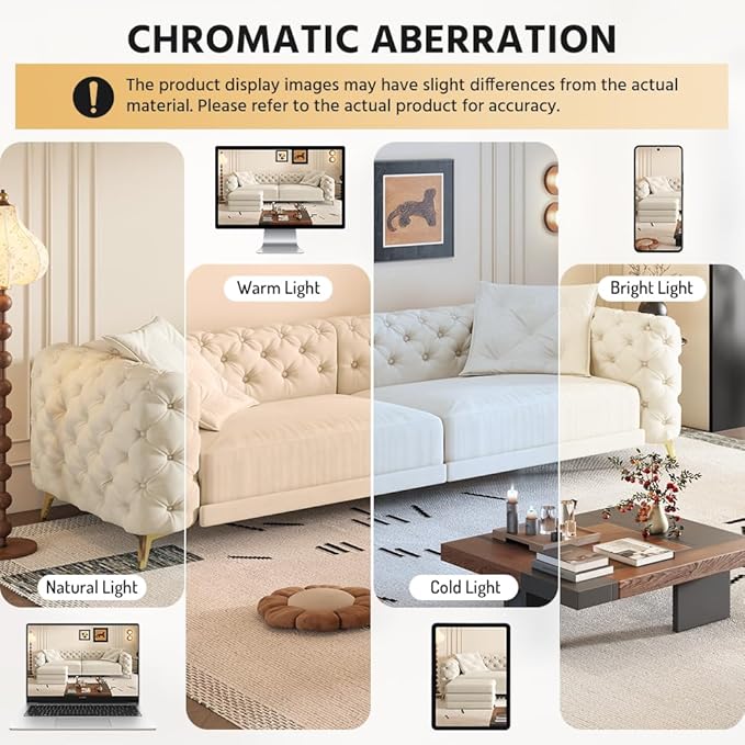97.7'' Velvet Pull Out Sofa Bed King with Ottoman 3-in-1 Convertible Sleeper Sofa Couch Modern Tufted Deep Seat Couch with Pillows Comfy Couches for Living Room Beige