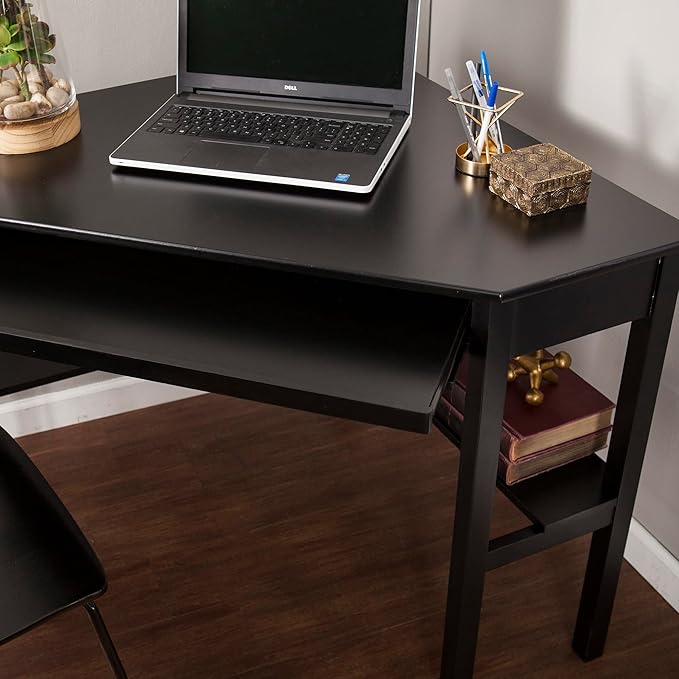 SEI Furniture Wardboro Corner Computer Desk Black (Model: HO6643)