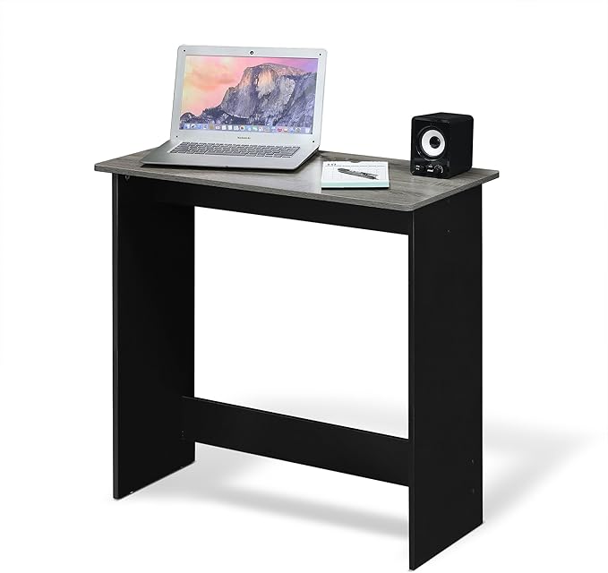 FURINNO Simplistic Study Table For Residential Use French Oak Grey 15.5 in x 31.5 in x 29.75 in (D x W x H)