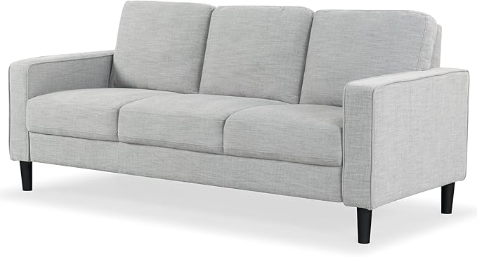SAFAVIEH Couture Furniture Collection Felicianya Modern Light Grey 3-Seater Sofa