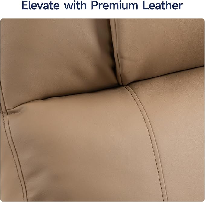 Power Lift Recliner Chair for Elderly with Massage &amp Heat 160° Adjustable PU Leather Electric Recliner with Remote Cup Holders Side Pockets and Stand Assist for Living Room Bedroom (Brown)