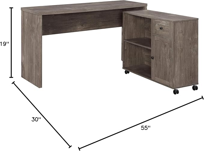 OSP Home Furnishings Waverly Home Office Desk Scottish Alder